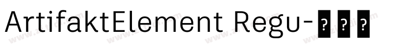 ArtifaktElement Regu字体转换